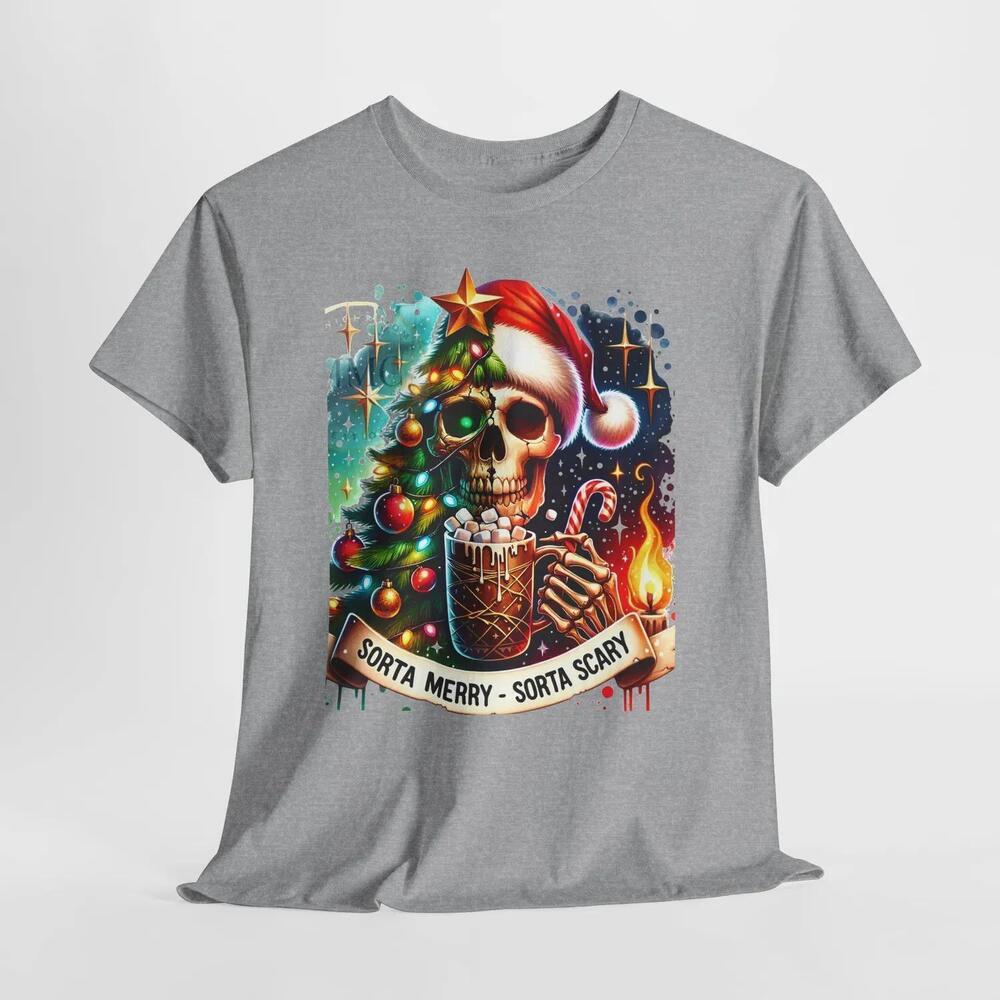 Goth Girl Skull T-Shirt, Bow Pigtails Crossbones Graphic Tee, Edgy